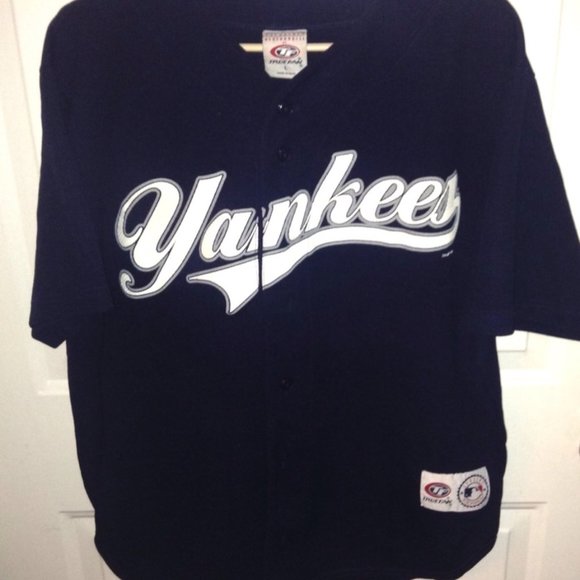 New York Yankees Jeter No 2 Button Closure Jersey - Picture 2 of 2